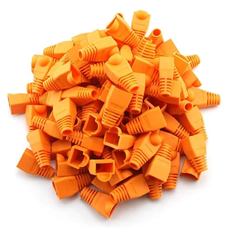 Blue RJ45 Ethernet Cable Strain Relief Boots 300pcs Connector Caps - Image 5
